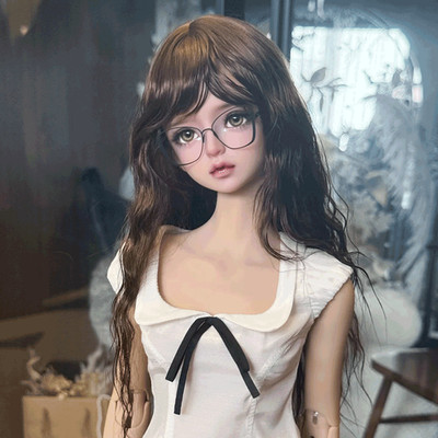 BJD Doll SD 1/4 Resin Joint Eyes Face Makeup Female Bare Doll Lovely Girl Gift