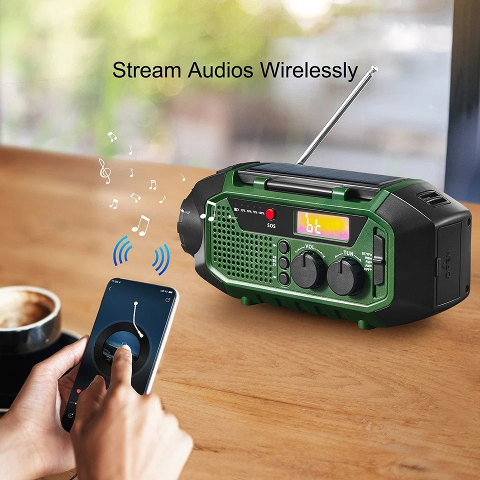 Survival Radio with AMFM Weather Band SOS Alarm and Multiple Power Sources - Image 3 of 4
