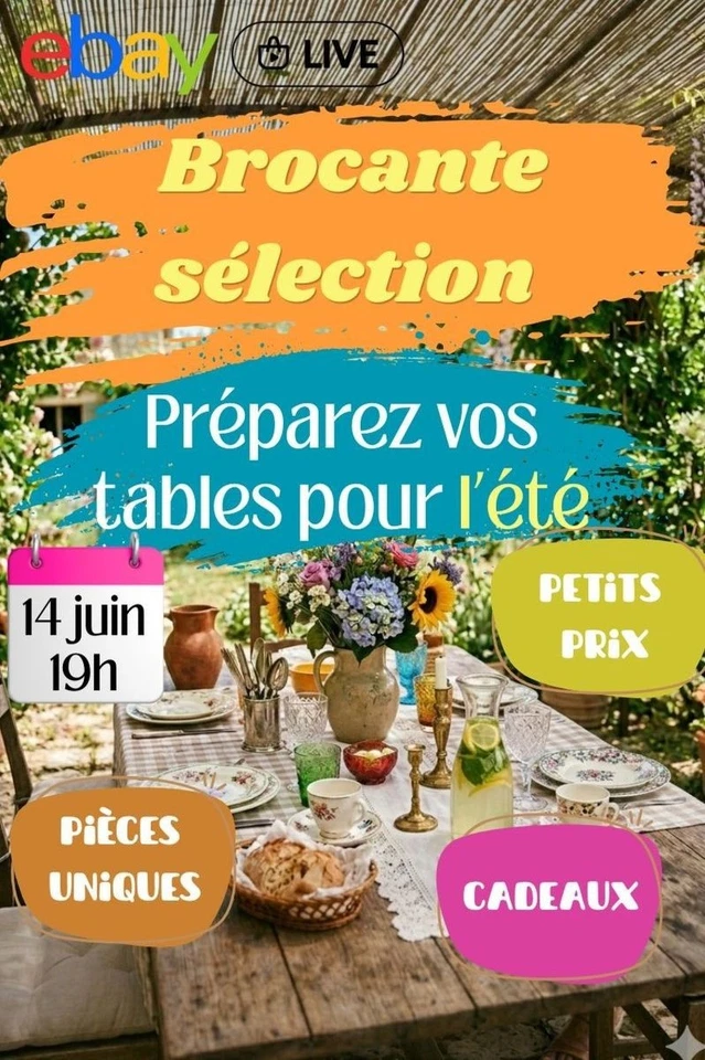 L'Instant Brocante : Petits prix et cadeaux pour une table d'été unique