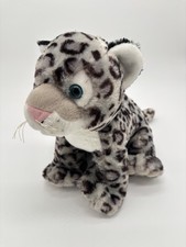 Teddy Mountain Gray Snow Leopard Plush 13 Stuffed Animal