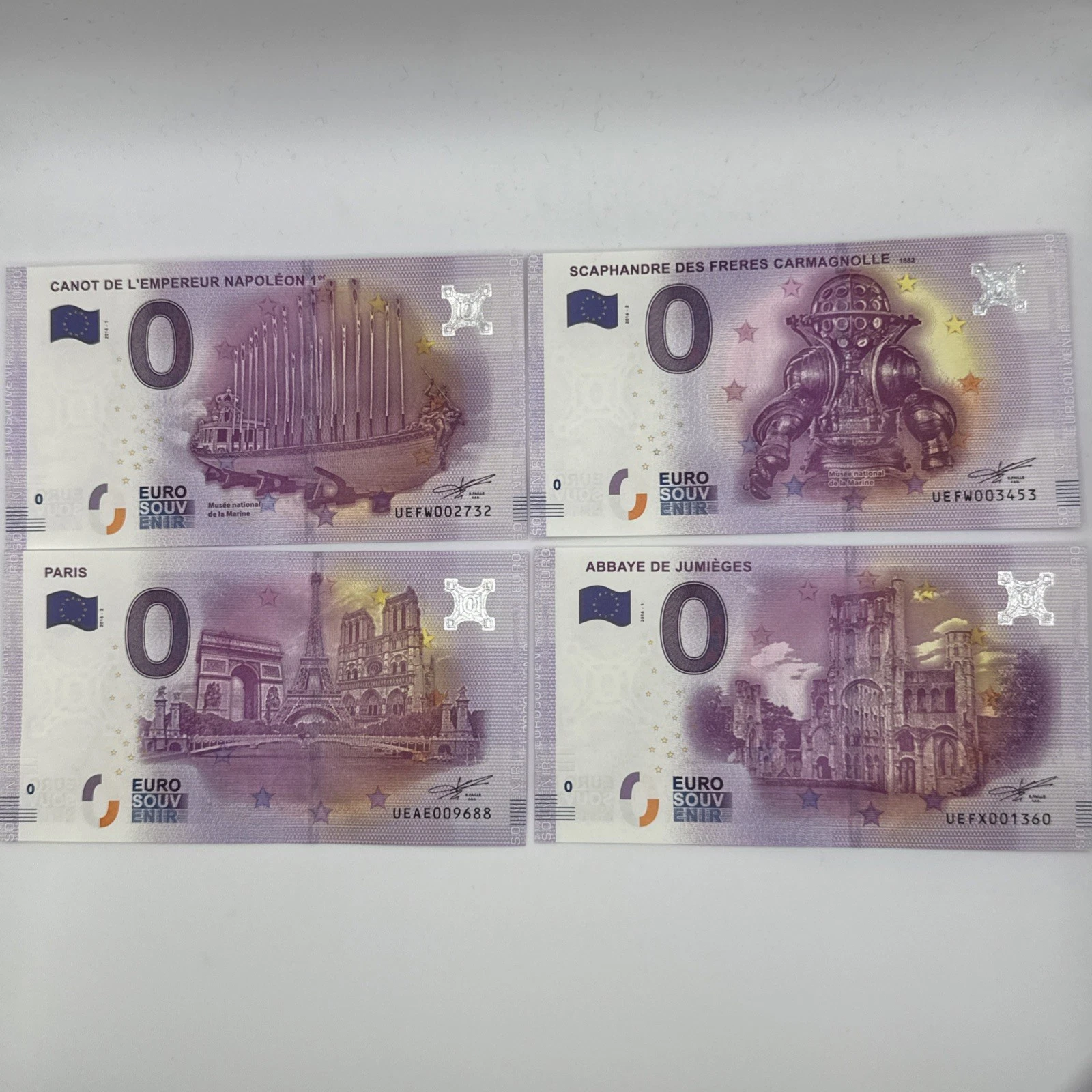 Billet  Zéro 0 € Euro Touristique / Souvenir 2016