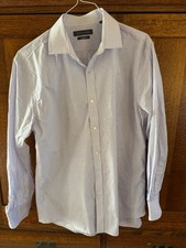 Tommy Hilfiger Slim Fit Dress Shirt L Long Sleeve 100 Cotton FREE SHIPPING