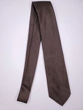 Strawbridge & Clothier Mens Formal Necktie 56"Lx3"W Brown Neck Tie