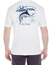 Salt Addiction t shirt Short Sleeve Micro Fiber saltwater marlin Fishing uv 30 