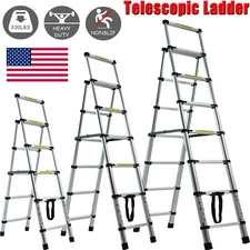 Step Ladder Extension Telescoping Lightweight Portable Folding Telescopic