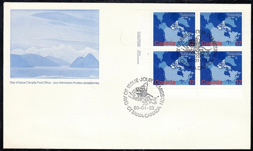 Canada Scott 847 LL Pl Blk FDC - Arctic Islands