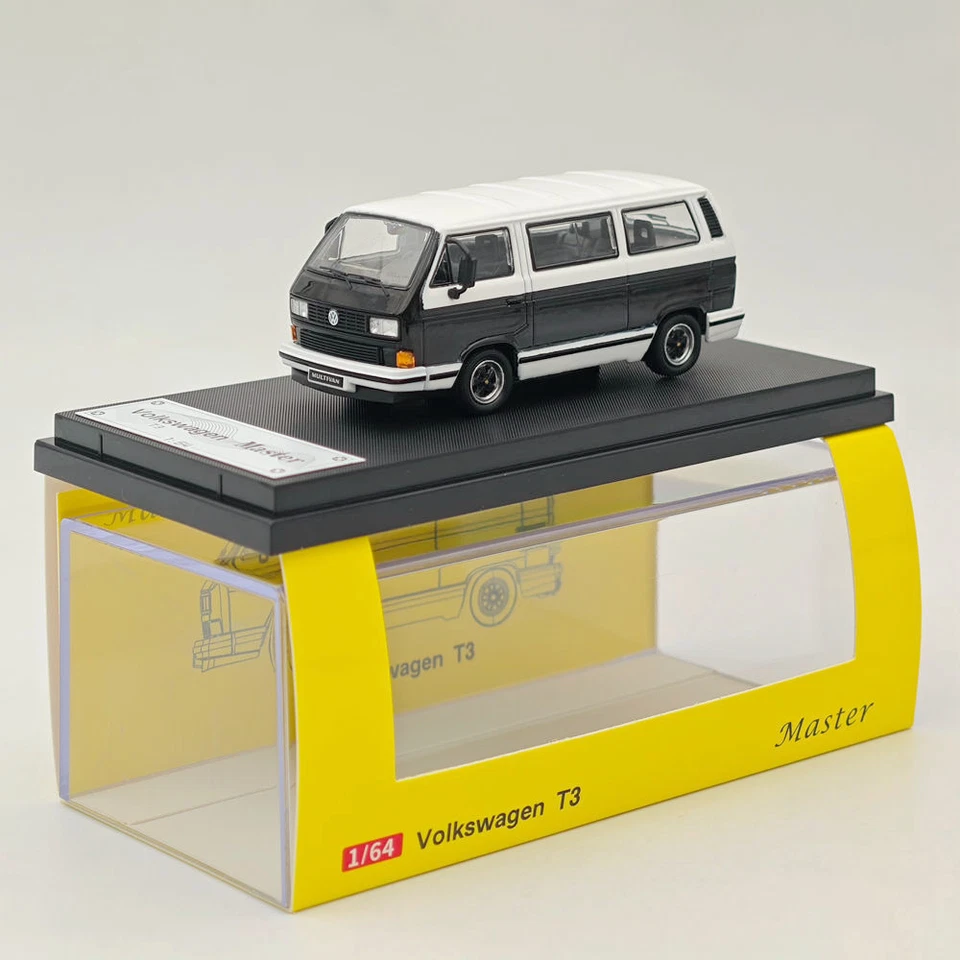 Master 1:64 Volkswagen T3 Martini Van Diecast Toys Car Models Miniature Gifts - Immagine 4 di 4