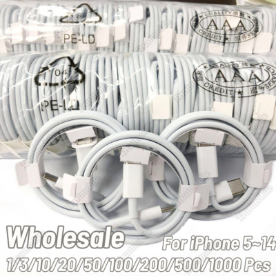 USB Charger Cable Cord For Apple iPhone 6 7 8 X XR 11 12 13 14 Pro Max Wholesale