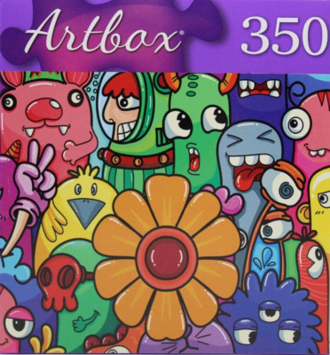 350 Pieces Jigsaw Puzzle Cartoon Monster Party 20 X 12 Artbox