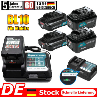 Für Makita AKKU 10,8V-12V BL1041B BL1021B 2,0Ah 4,0Ah BL1040 1020 1016