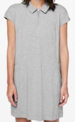lululemon short sleeve polo dress LULULEMON Players Pro-Form Polo Dress Womens Dress Heathered Grey NEW w/Tag $108