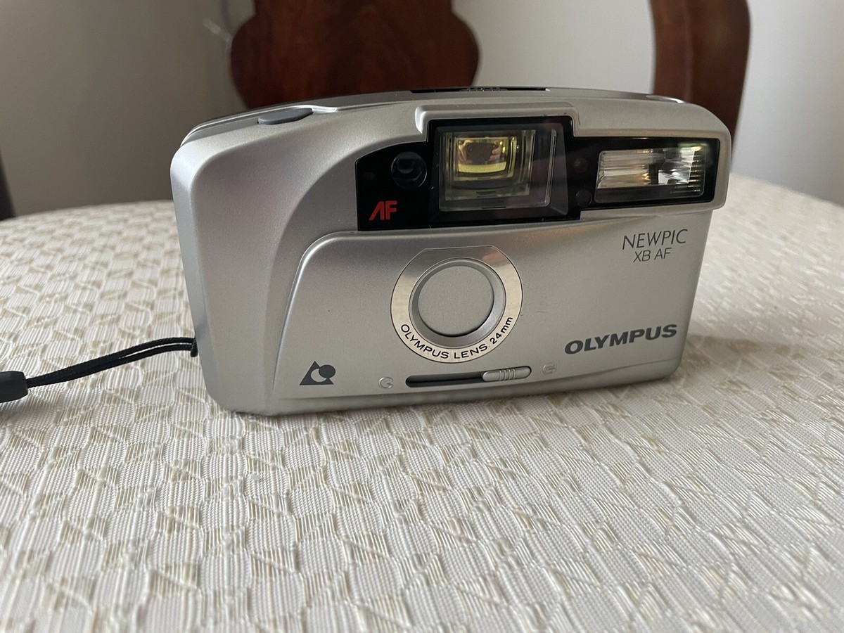 極美品✨OLYMPUS X-250 Olympus Newpic XB AF Silver Point & Shoot APS Film Camera - Tested
