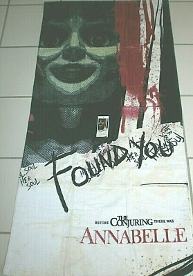 Warner Bros Annabelle Bade/Strandtuch,70x140cm,Mit Bild und Logo Found You,Neu