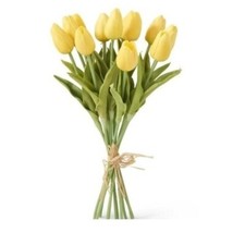 Soft Touch Yellow Tulip Bunch Spring Easter Decor
