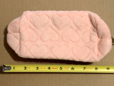 PINK HEART TOILETRY BAG SUPER CUTE  SOFT