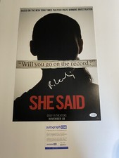 Rebecca Lenkiewicz ‘She Said’ writer signed autographed 12x18 photo ACOA