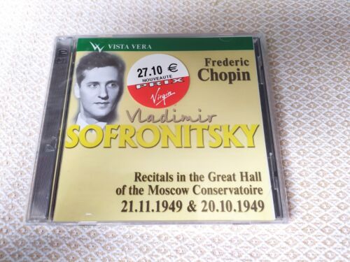 Vladimir Sofronitsky : Recitals Moscow Conservatoire - Chopin 2CD Vista Vera NEW - Foto 1 di 2
