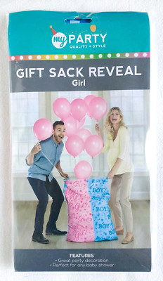 My Party - Geschenksack - Luftballon Baby Gender Reveal - Mädchen - Brandneu