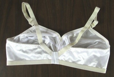NEW Bob Barker 'Ebany' Criss-Cross Bra No Padding Cross Seam White