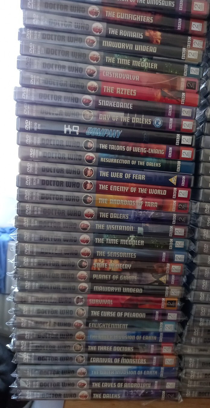 Dr Who Dvd Bundle X 127 All Lk New. All Silver Amaray Cases. Last Week