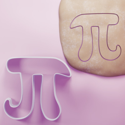 Pi Symbol Ausstecher - Pi Day Keksausstecher - 3 Größen verfügbar