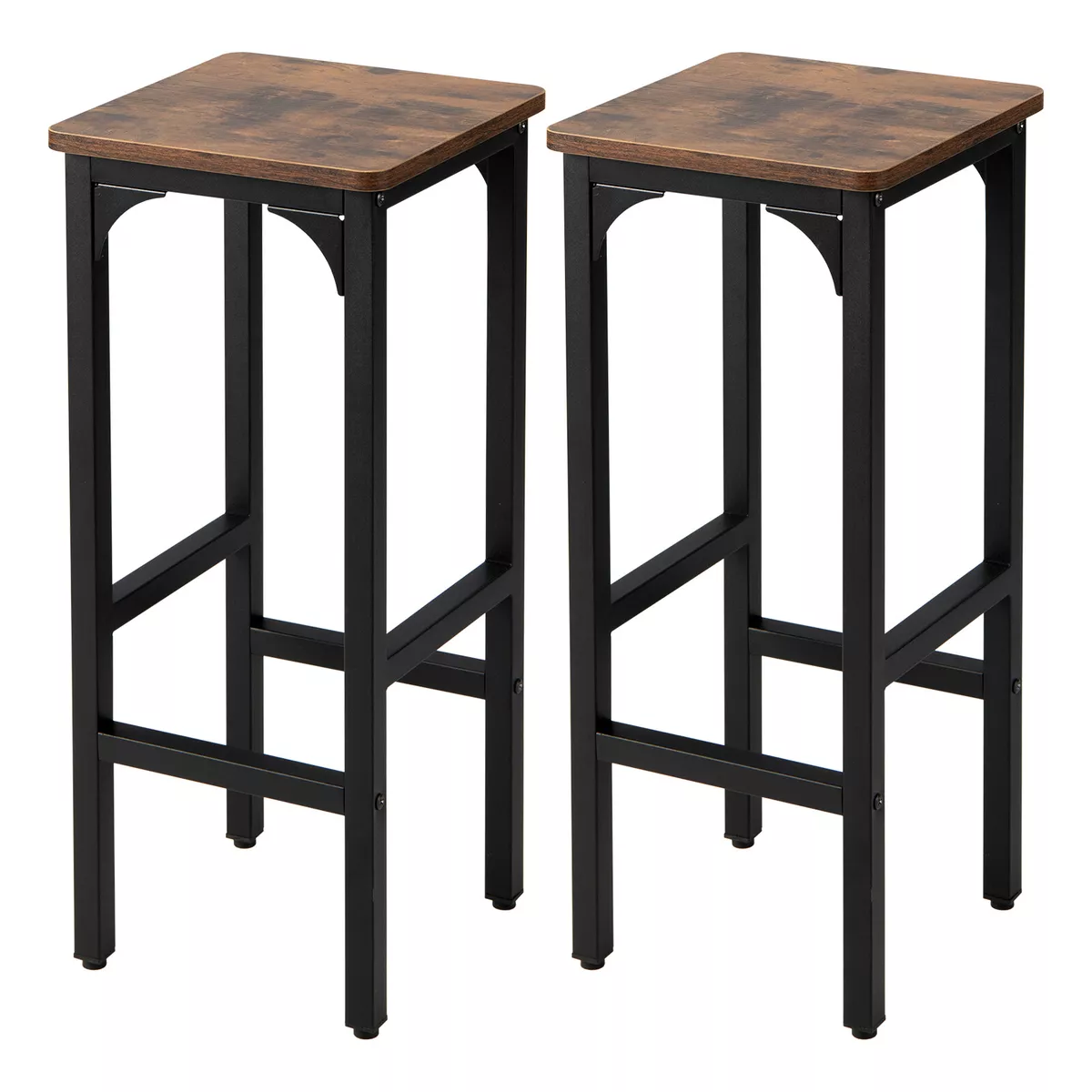 Set of 2 Industrial Bar Stools 28