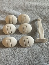 Safety 1st 6 Secure Press Electrical Plug Protectors w Bonus Cabinet Lock