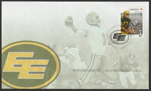 Canada #2570, 100th Grey Cup, Edmonton Eskimos, First Day Cover, FDC 2012