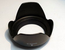 52mm OD Lens Hood Shade threaded plastic for 18-55mm