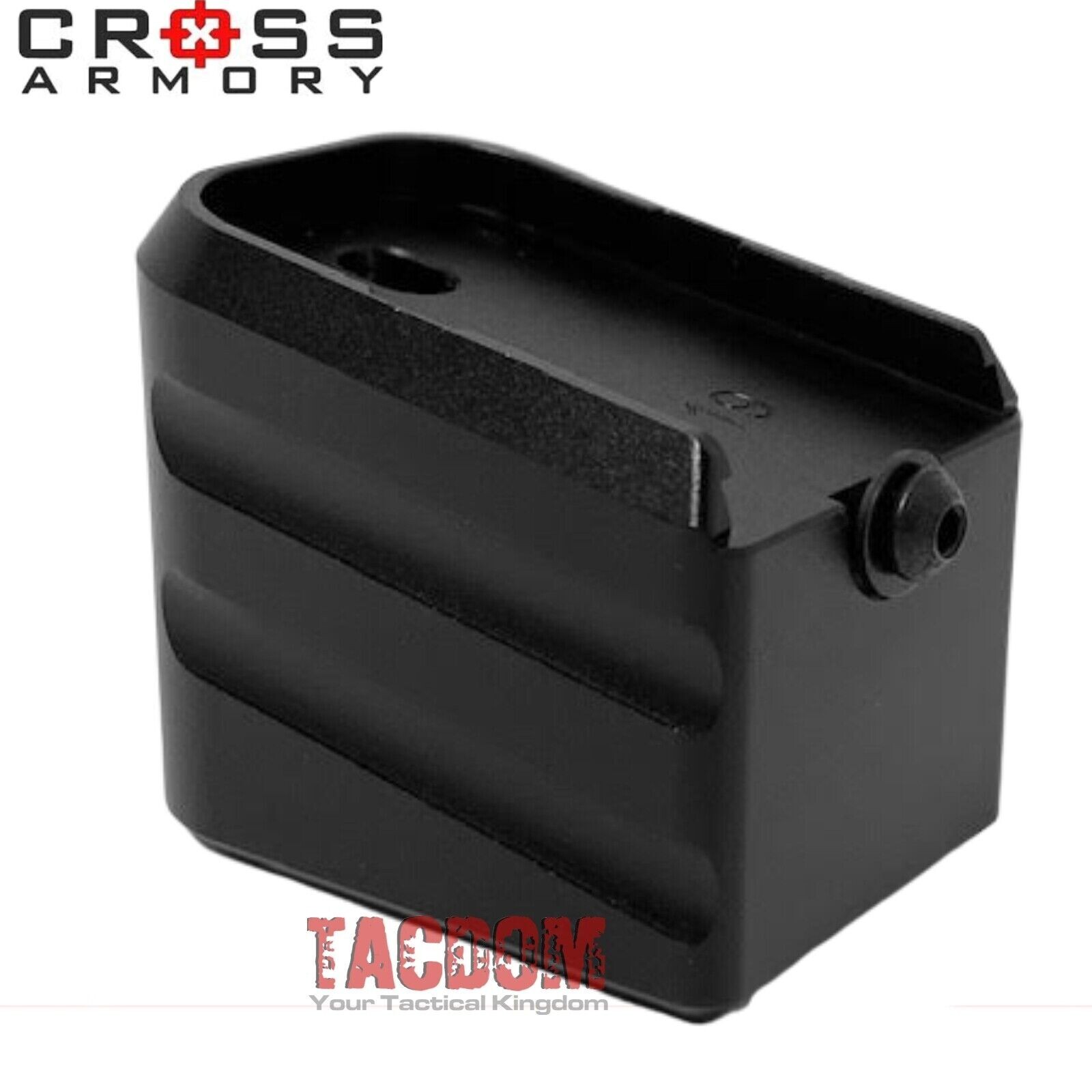Cross Armory BLACK +0 Grip Extension base Pad plate Magazine for GL0CK 19 23 32