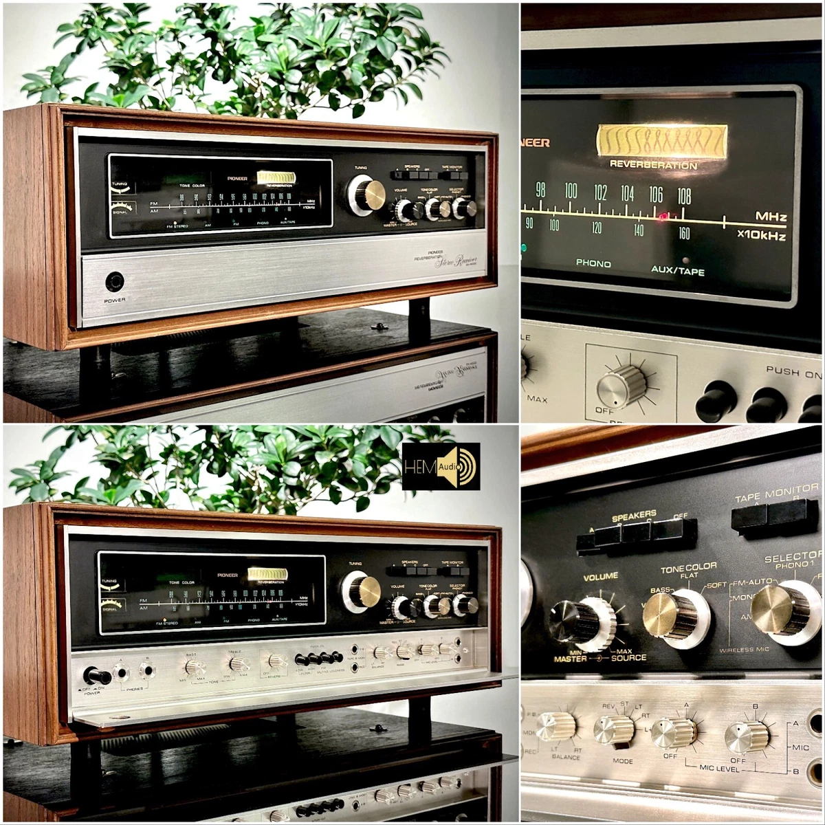 PIONEER SX-9000 Reverberation Stereo Receiver, exklusiv Vintage, Top Revidiert!