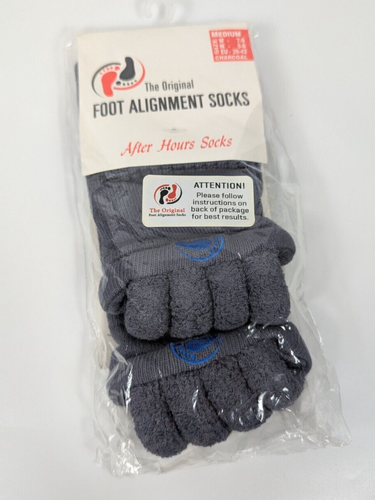 NEW The Original FOOT ALIGNMENT SOCKS After Hours Socks Charcoal Medium