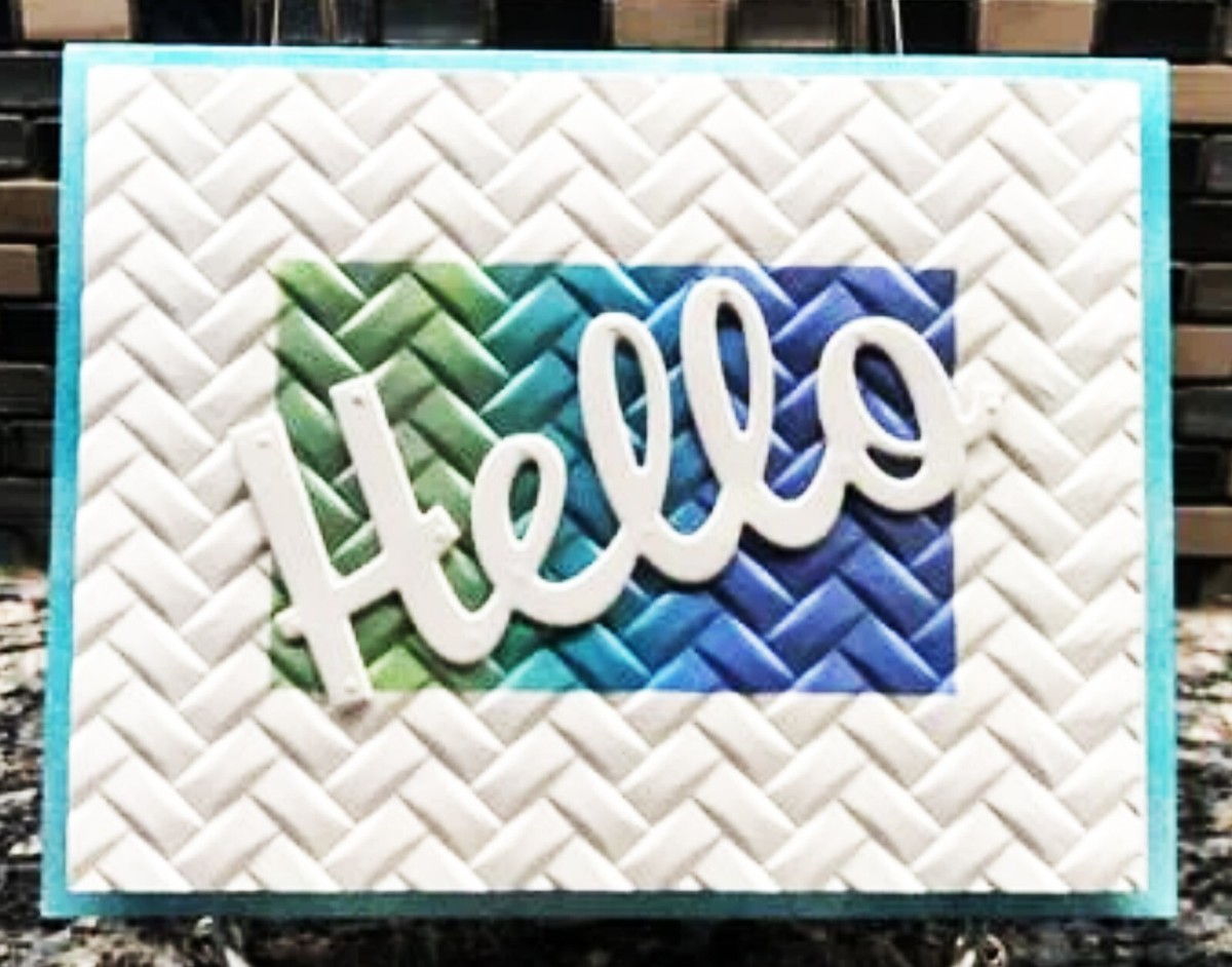 Sizzix Woven 3D Embossing folder #661261 Retail $9.99