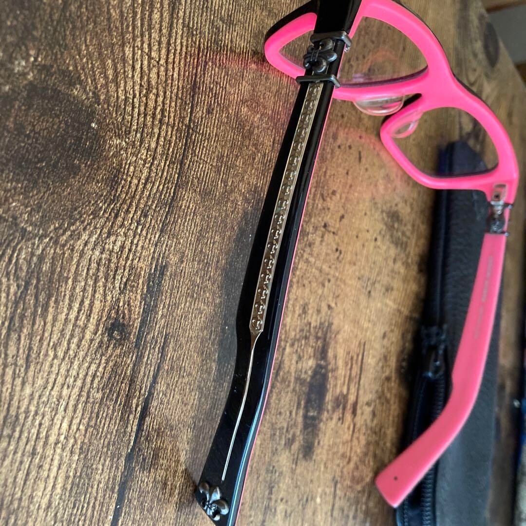 CHROME HEARTS MYDIXADRYLL Pink Square Eyeglasses/Sunglasses
