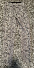 Zara Pull On Snake Print Leggings Size XS Elastic Waistband - Snake - Animal