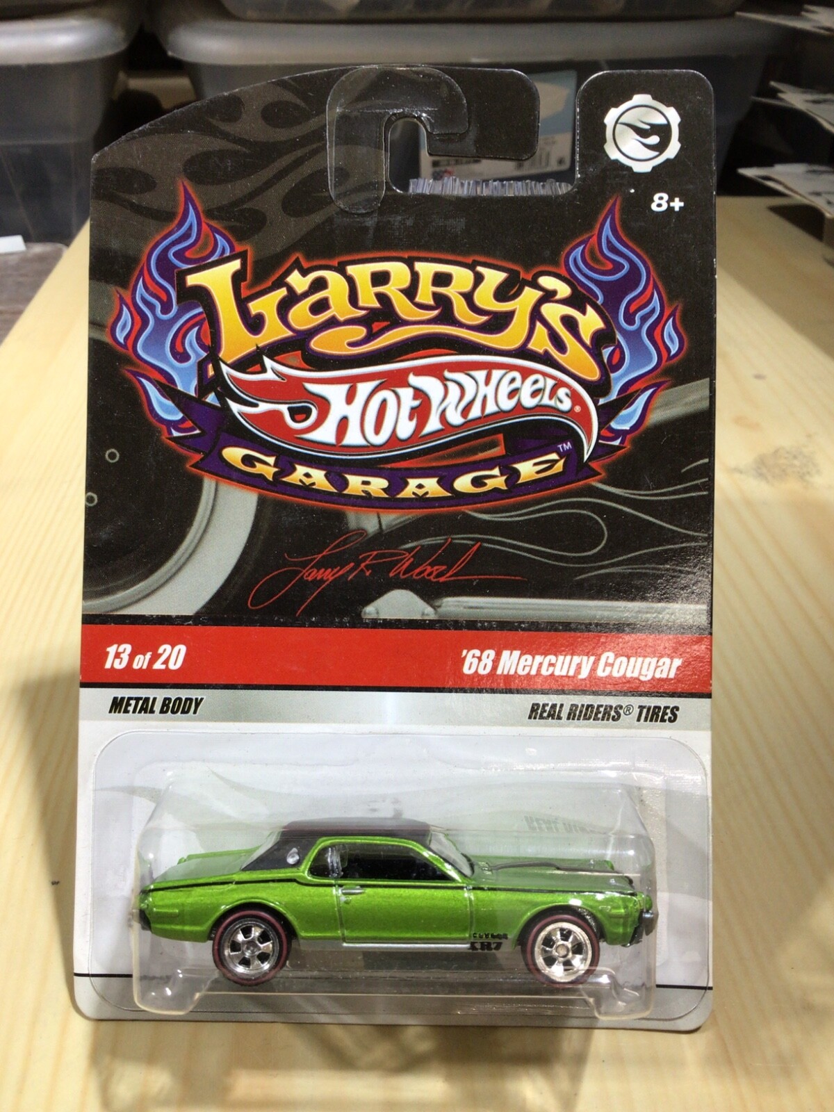 HOT WHEELS Larry’s Garage 13/20 ‘68 Mercury Cougar green