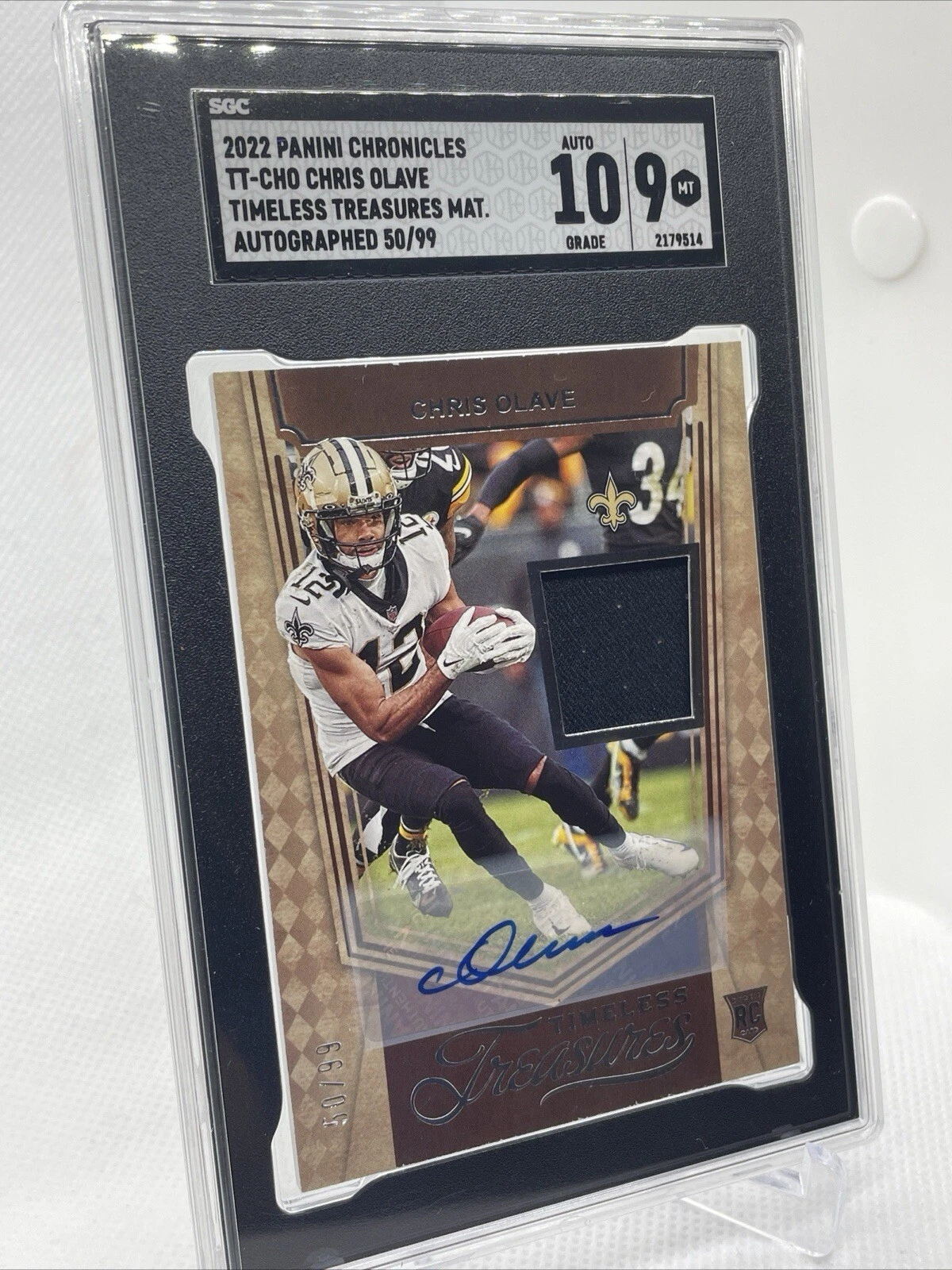 Chris Olave Panini Chronicles Timeless Treasures Jersey #TTCHO Autograph-Patch