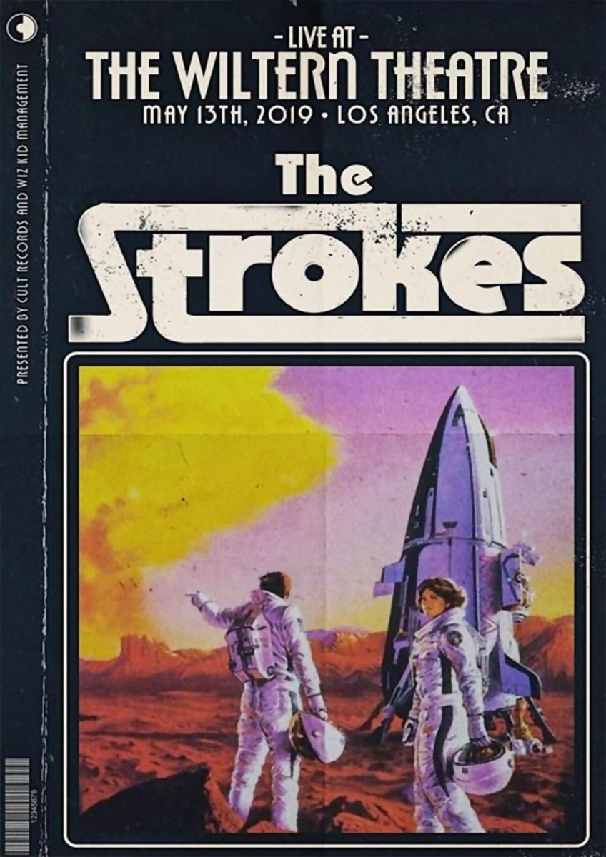 The Strokes ポスター The Strokes Wiltern Los Angeles 2019 Mini Concert Poster 4x6 Re