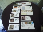 bulk lot of 16 united kingdom stamps  first day covers 1970's -1980's