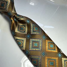 NWT IMANI UOMO MULTI COLOR MEDALLION STYLE PRINT SILK TOUCH NECK TIE & HANKY