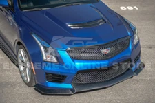 For 16-19 Cadillac ATS-V | CARBON FIBER Package Front Bumper Lip Splitter