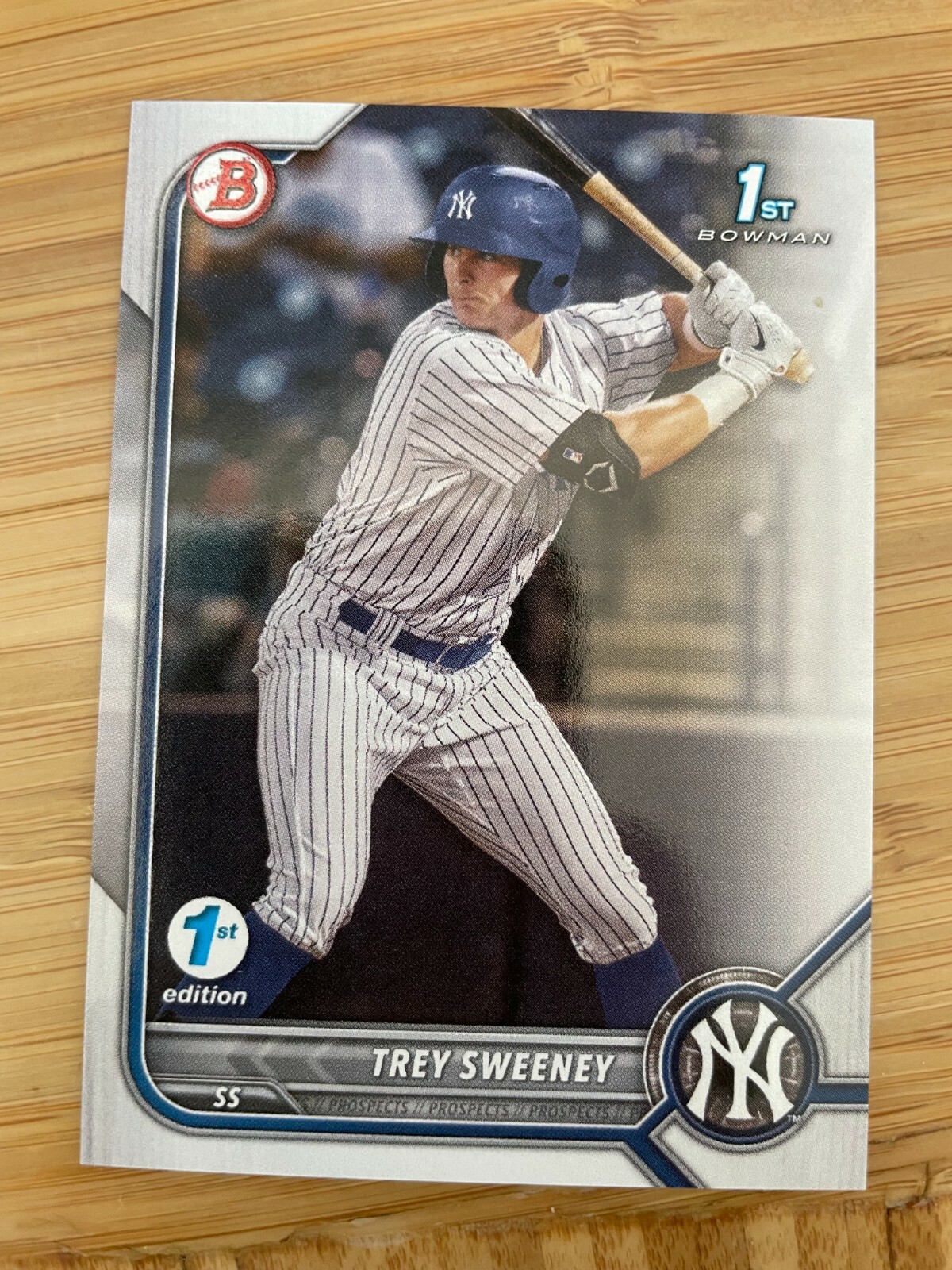 2022 Bowman First Edition Trey Sweeney 1st Bowman Paper - Yankees Prospect