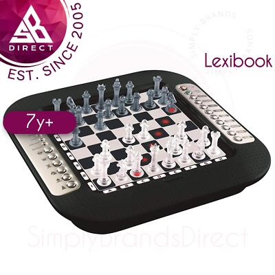 Lexibook CG1335 Chessman FX Elektronisches Schachspiel mit berührungsempfindlicher Tastatur