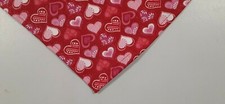 Dog Bandana, Red, Pink, Valentine Hearts, Sparkles, XS, S,M, L