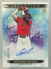 2024 Topps Inception Ceddanne Rafaela Auto On Card Rookie /299 Red Sox RC