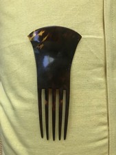 Vintage Art Deco 1920's Faux Long brown Tortoise Hair Comb