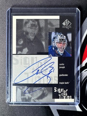 2000 SP Authentic Sign of the Times Curtis Joseph Auto Maple Leafs