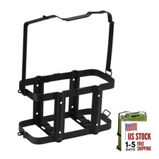 Lockable Jerry Gas Can Holder Rack, 5 Gallon / 20 Liter Steel Jerry Can Mount