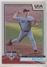 2019 USA Baseball Stars & Stripes Longevity Holo Foil 88/99 Max Rajcic #43 5tr