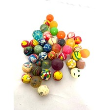 Huge Bulk Lot Of 40 Random VINTAGE Vending Machine Bouncy Balls Rubber